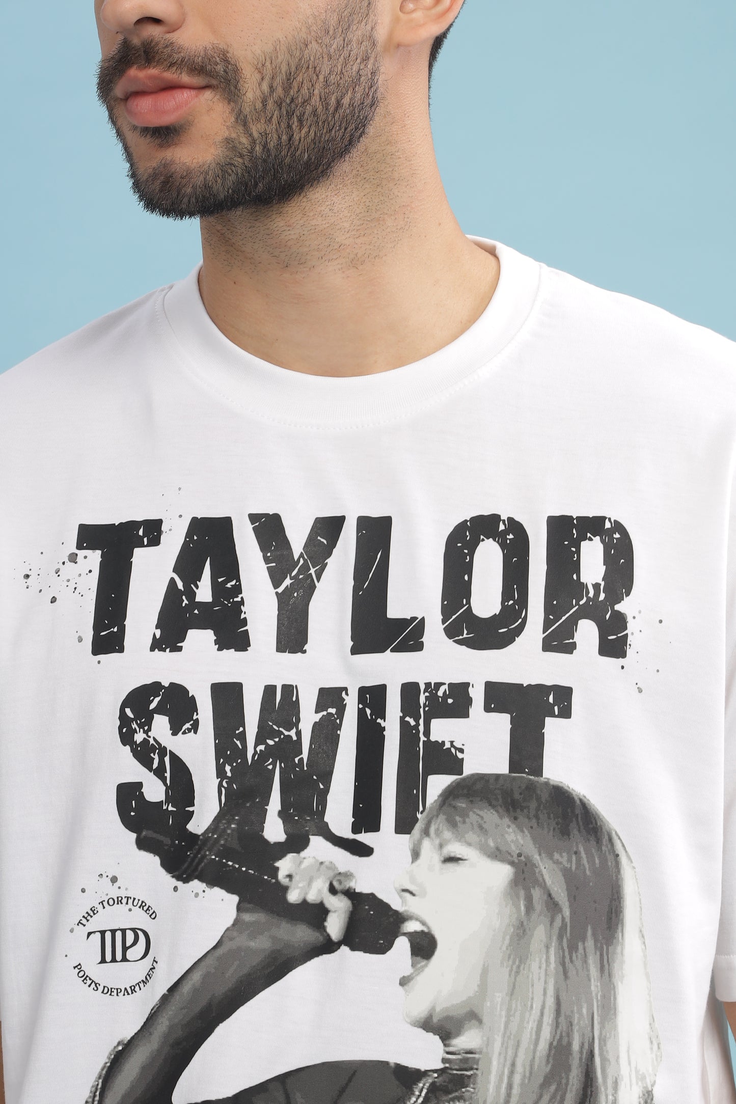 Men's Oversized T-shirt in White - Taylor Swift | TPD