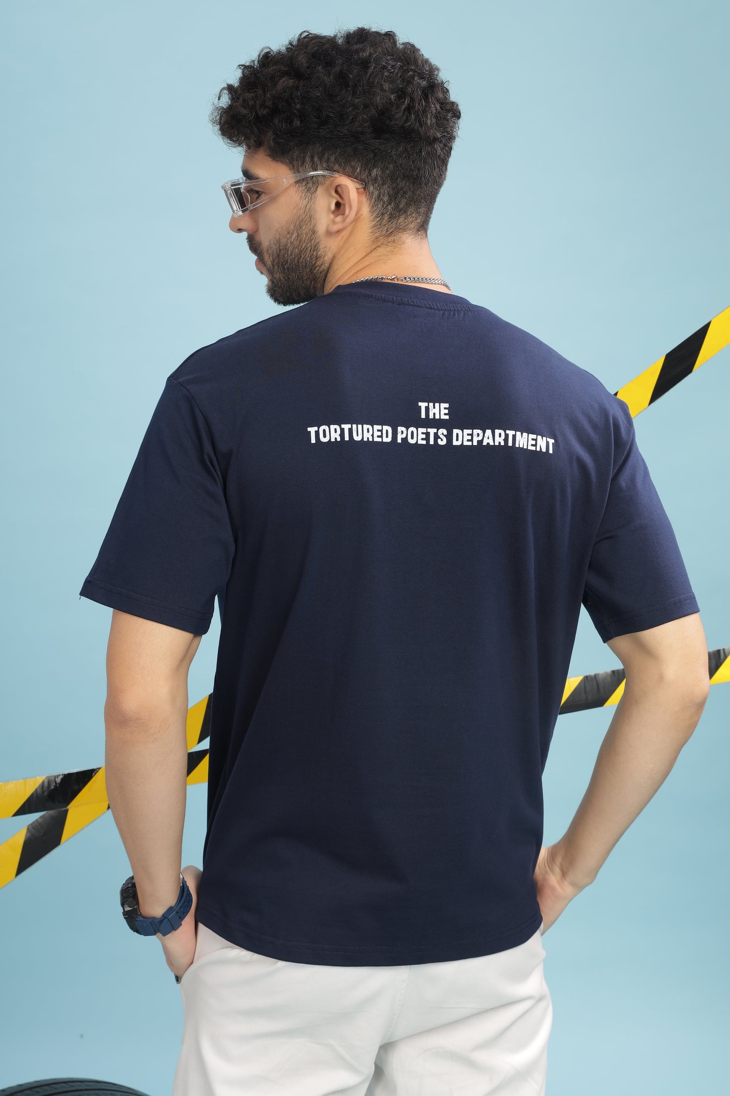 Men's Oversized T-shirt in Navy Blue - Taylor Swift | TPD