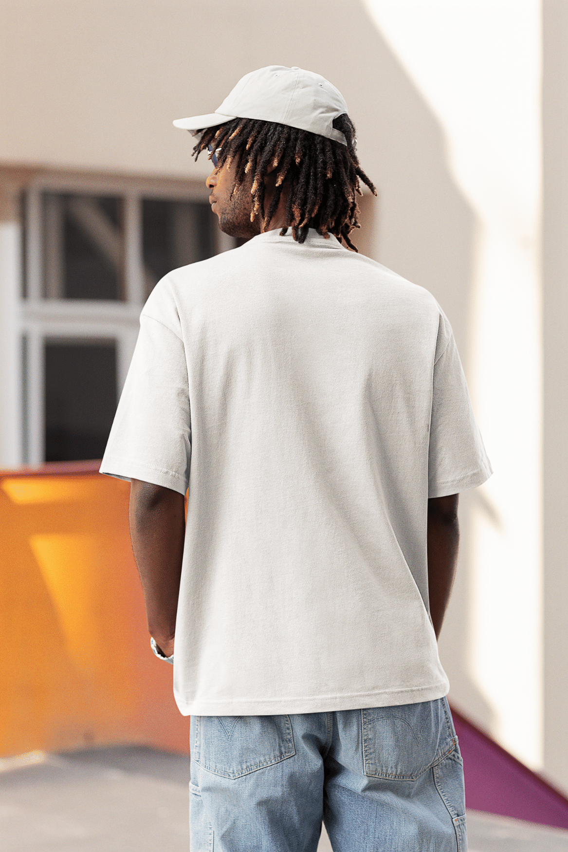 Men's Oversized T-shirt in White - Chris