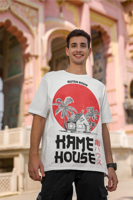 Men's White Boxy fit tshirt