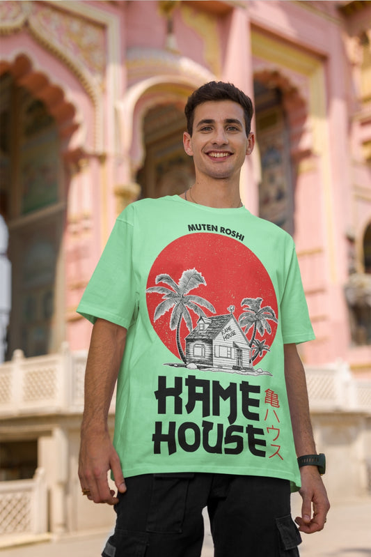 Light green oversized tee