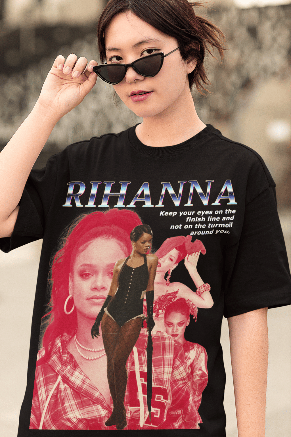 Black Color Oversized Tee