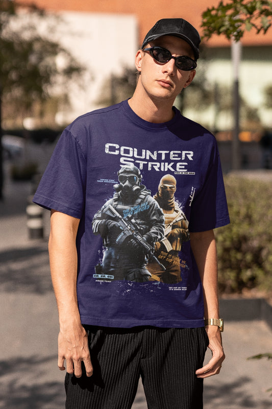Counter Strike Gaming Oversized Tshirt