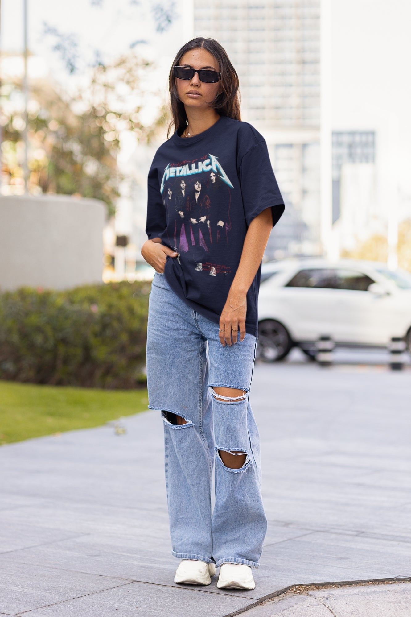 Dark Blue Loose fit tshirt