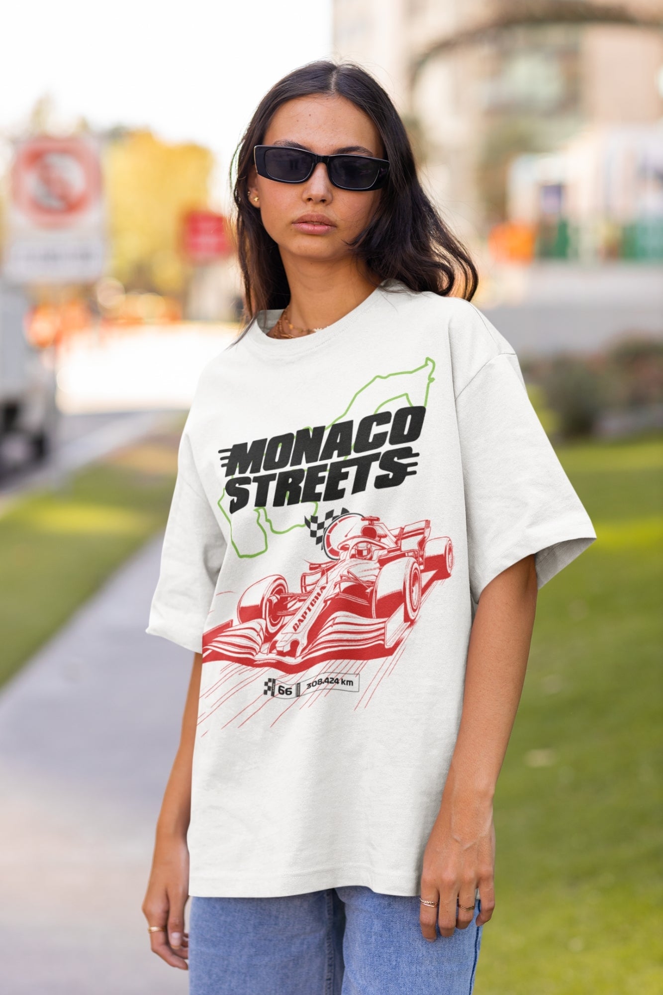 Formula Race Tshirt in White color