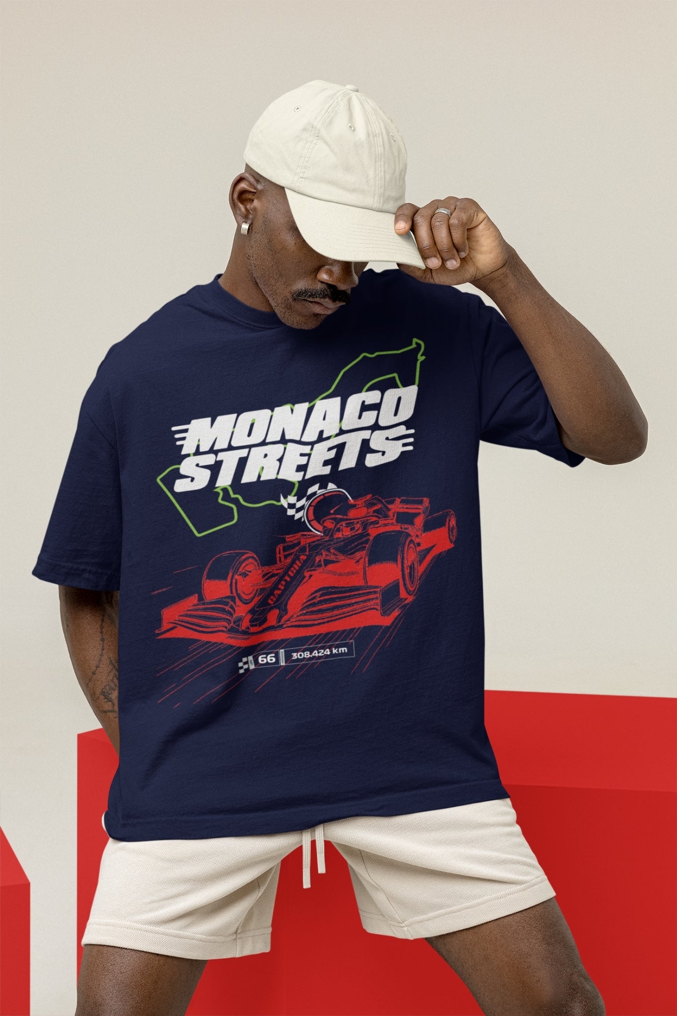 Navy Blue Gaming Tshirt Race