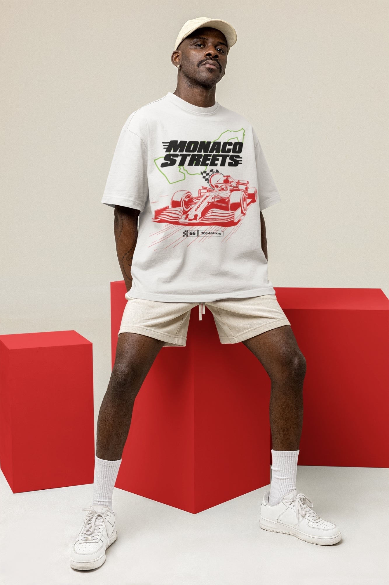Printed White Tshirt for Men
