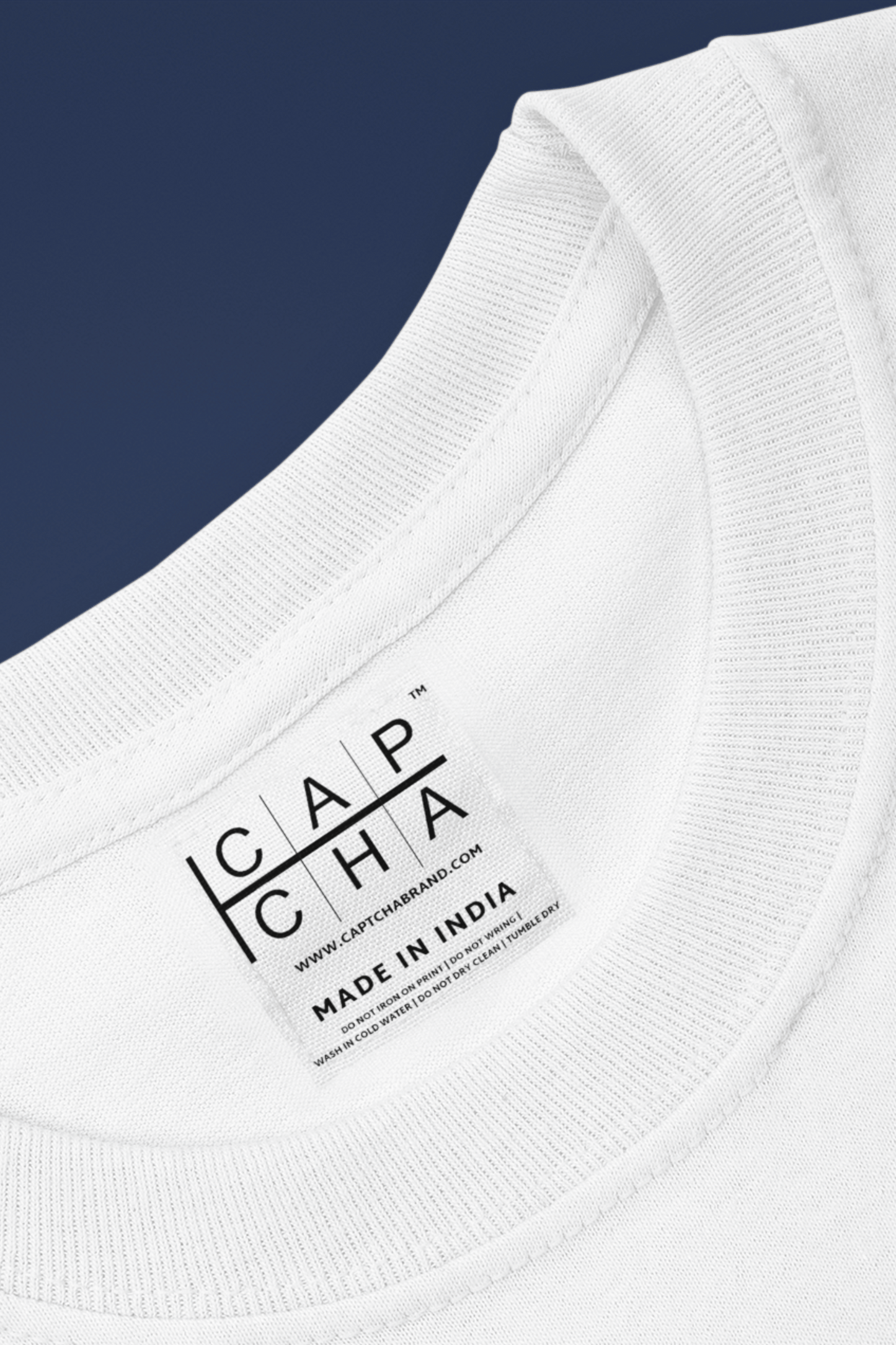 White Tee Brand Label