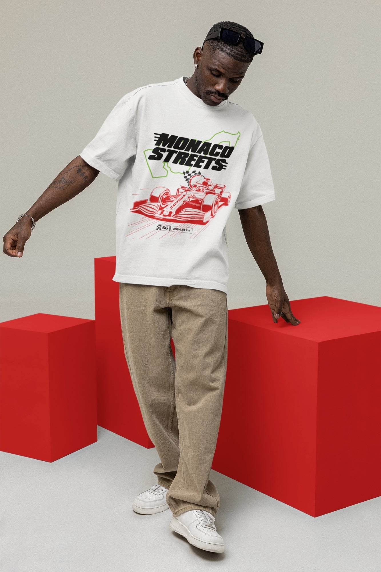 White Gaming Printed Tshirt