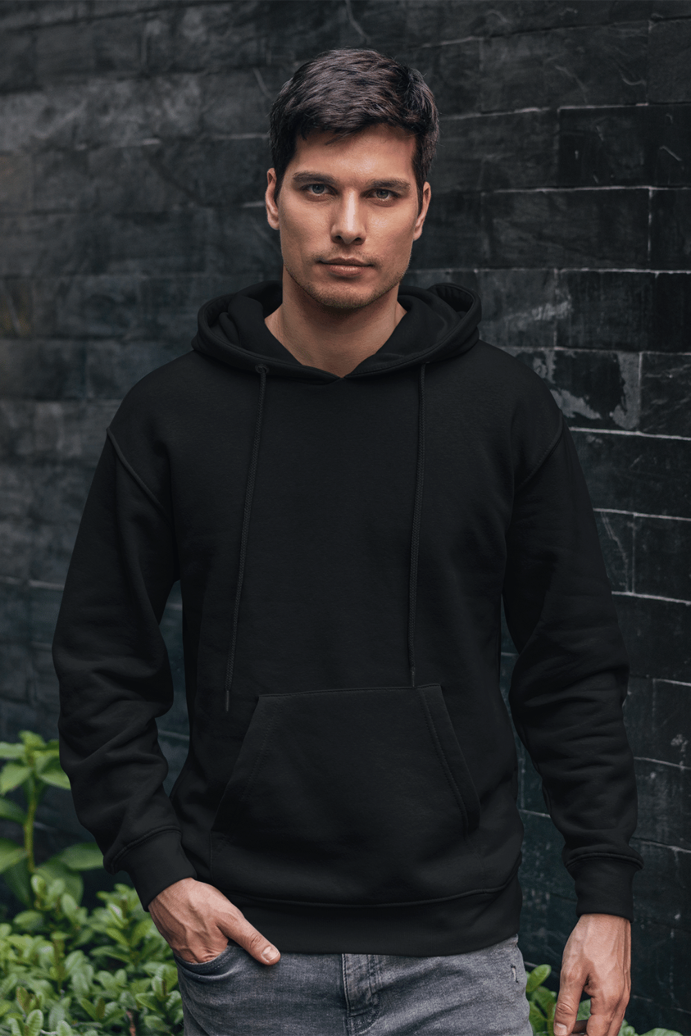 Men's Hoodie in Black color