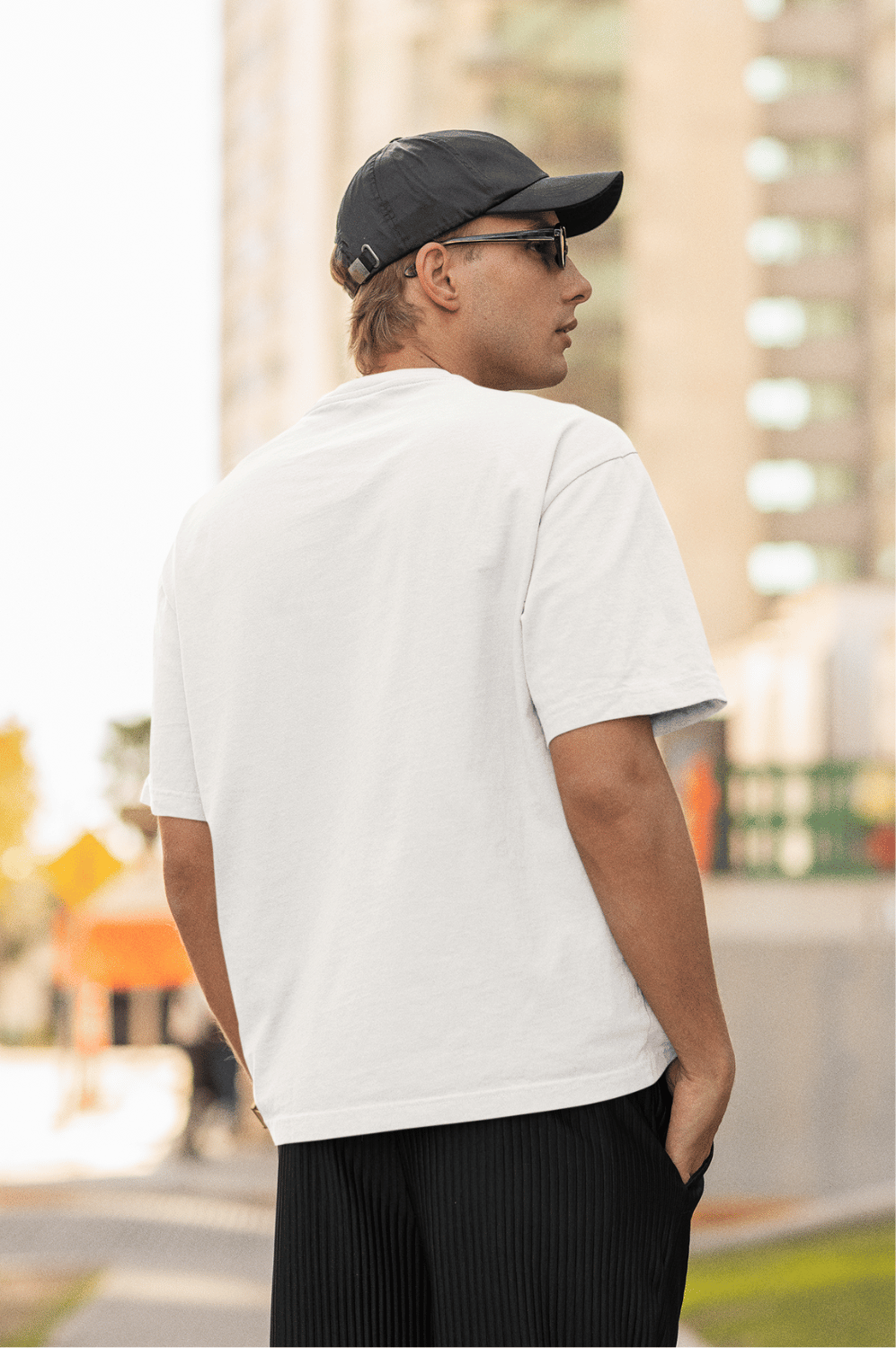 Men's Oversized T-shirt in White color