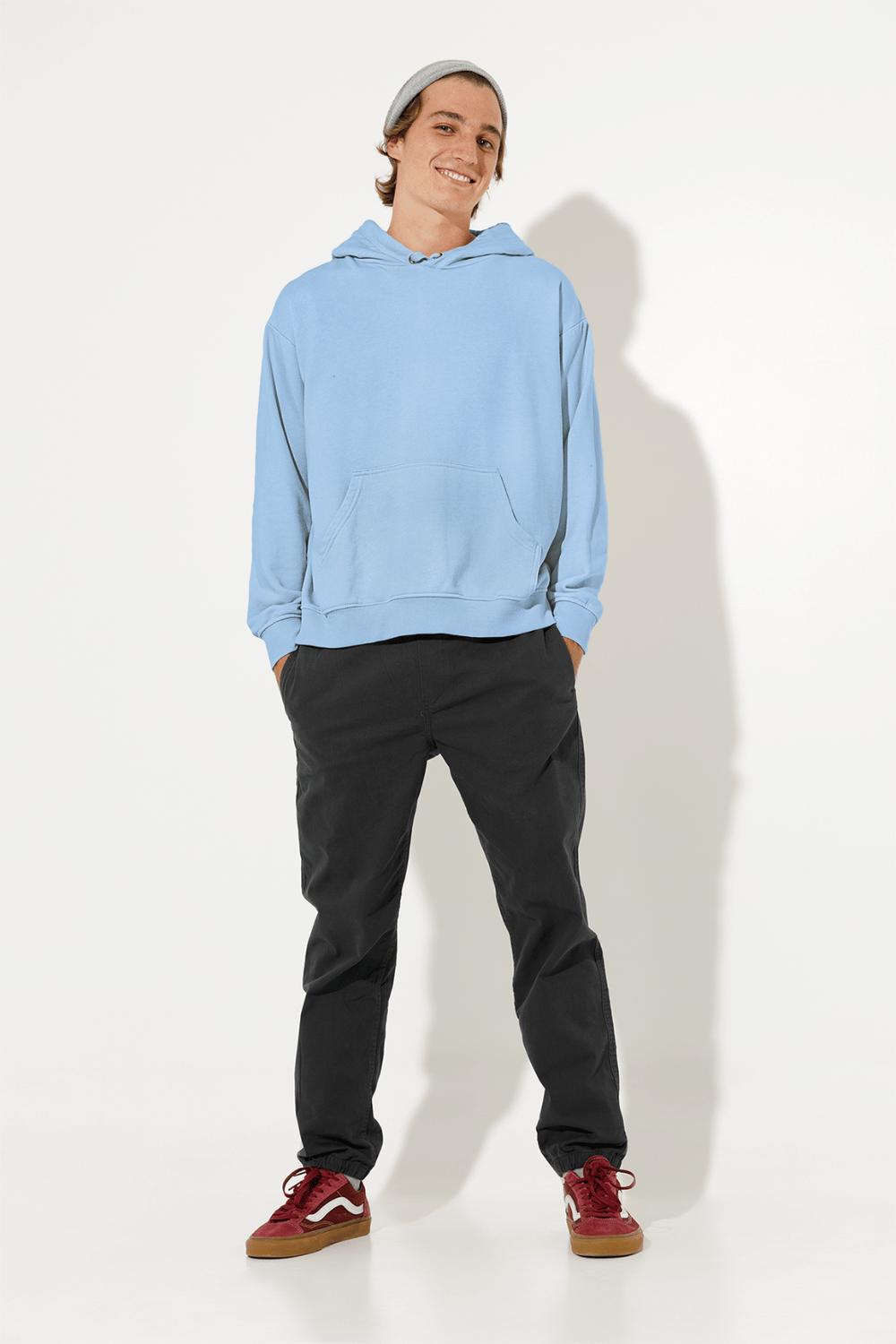 Unisex Hoodie in Baby Blue color