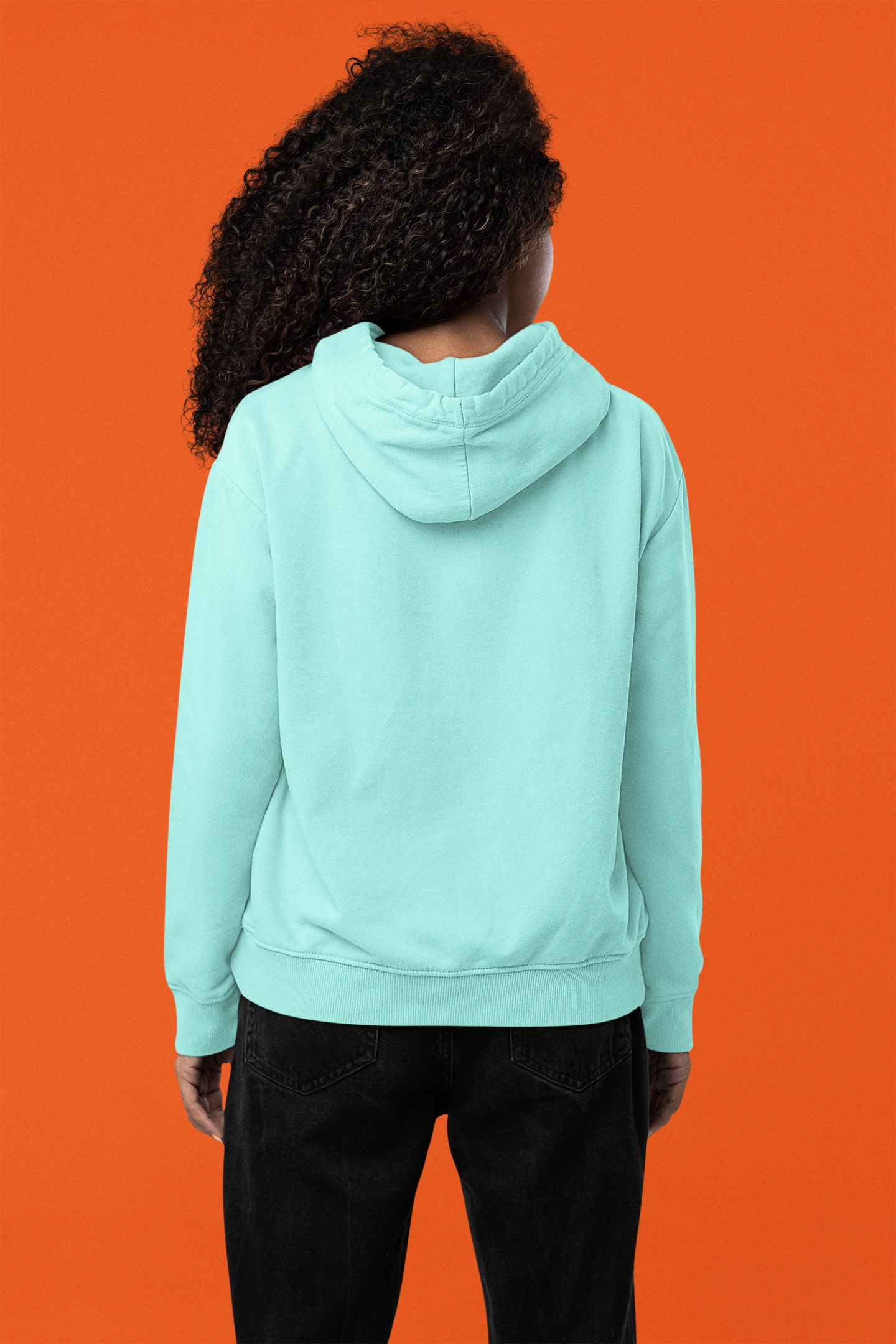 Women's Hooded Sweatshirt in Solid Mint CAPTCHA