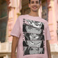 Light baby pink Anime tshirt