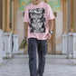 Anime eyes baby pink tshirt