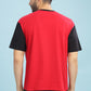 Men's Red Black Oversized T-shirt - WEEKND | AFTER HOURS