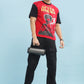 Men's Red Black Oversized T-shirt - WEEKND | AFTER HOURS
