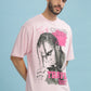 Men's Oversized T-shirt in Baby Pink - Travis Scott