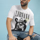 Men's Oversized T-shirt in White - Nirvana