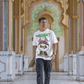 Men's Oversized T-shirt in White - Bad Bunny
