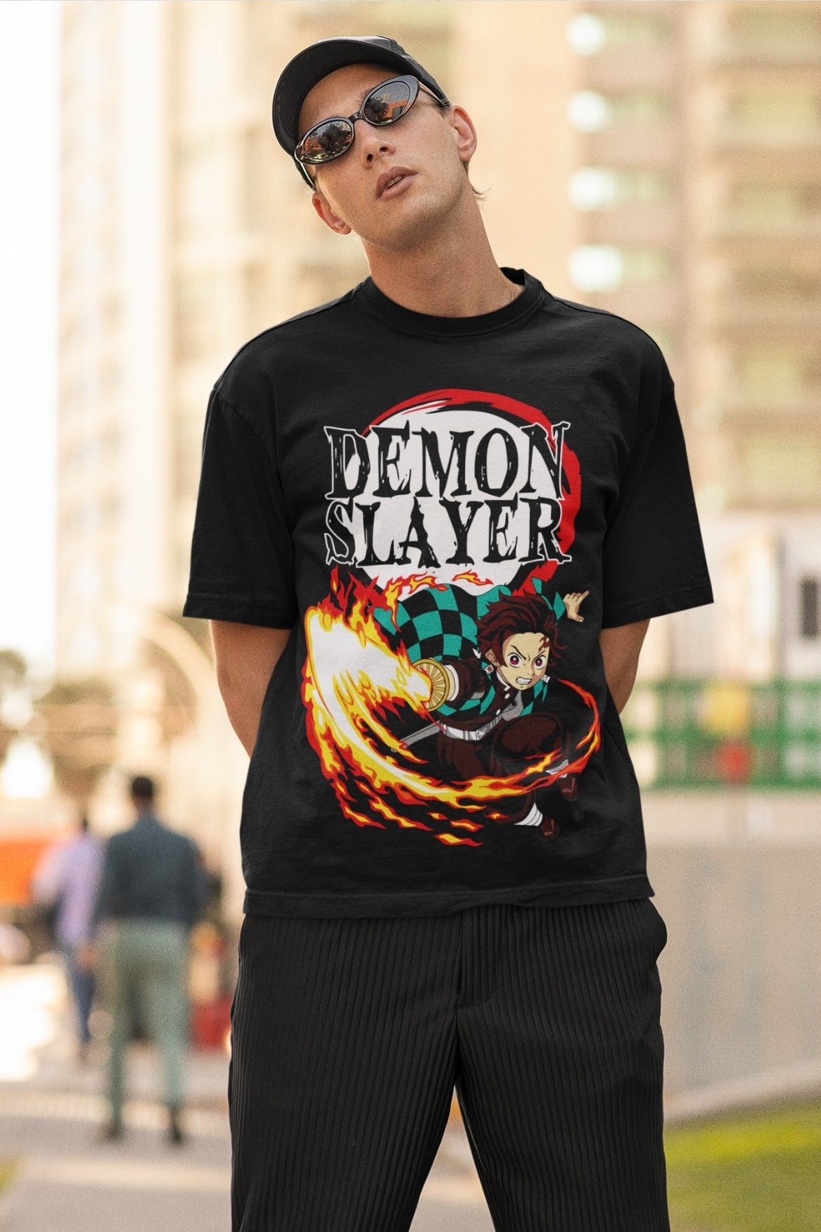Demon Slayer cartoon tshirt Oversized