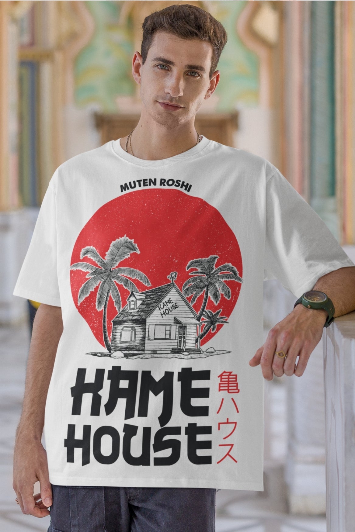 Oversized white Kame House Dragon Ball