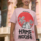 Men's Baby Pink Oversized T-shirt - Kame House
