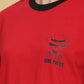 Women's Red Black Oversized T-shirt - Monkey Luffy | Anime