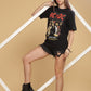 Women's Oversized T-shirt in Black - ACDC