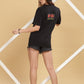 Women's Oversized T-shirt in Black - ACDC