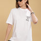 Women's White Oversized T-shirt - Monkey Luffy | Anime
