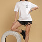 Women's White Oversized T-shirt - Monkey Luffy | Anime