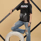 Women's Oversized T-shirt in Black - Coldplay