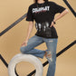 Women's Oversized T-shirt in Black - Coldplay