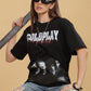 Women's Oversized T-shirt in Black - Coldplay