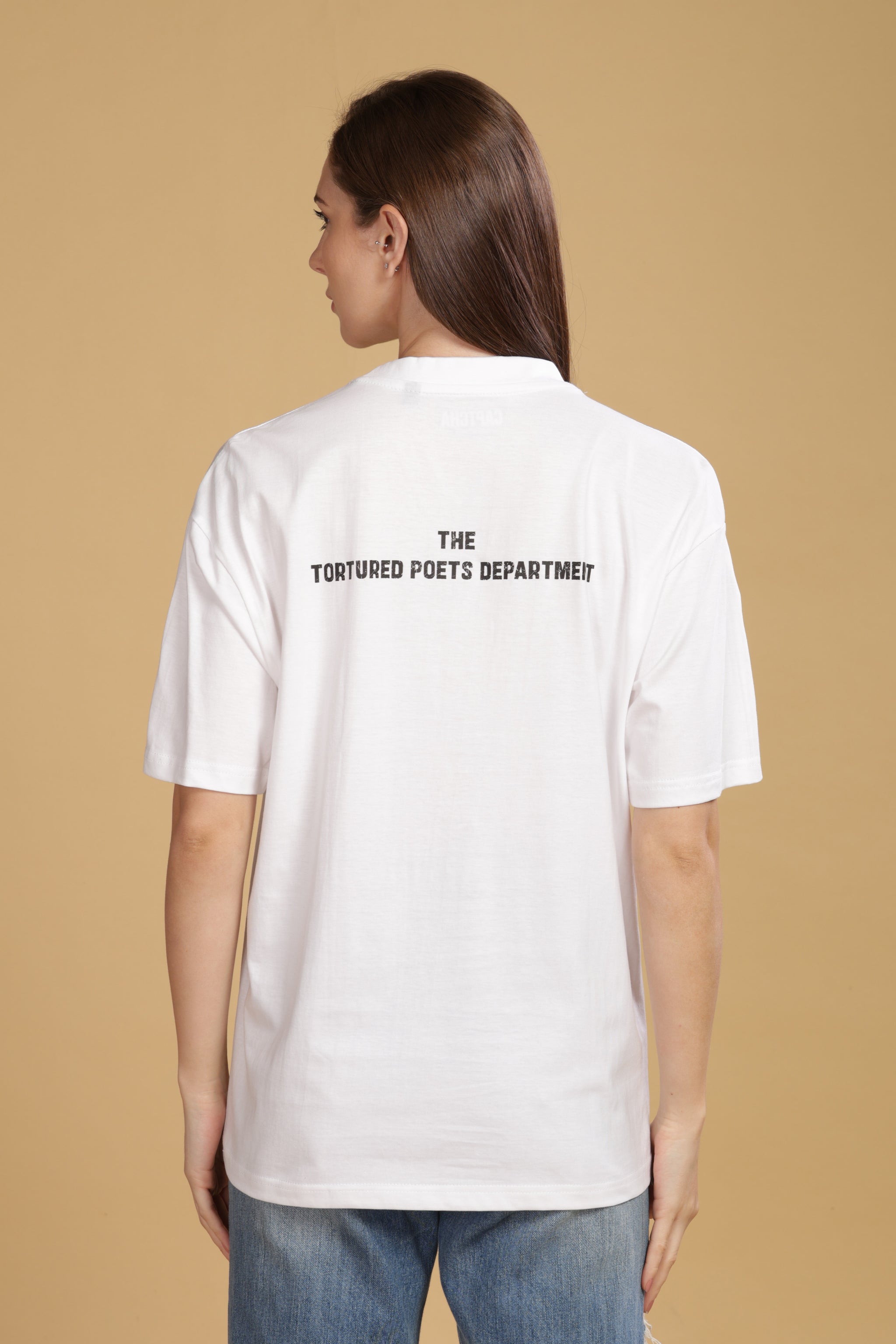 Women's Oversized T-shirt in White - Taylor Swift | TPD