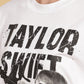 Women's Oversized T-shirt in White - Taylor Swift | TPD