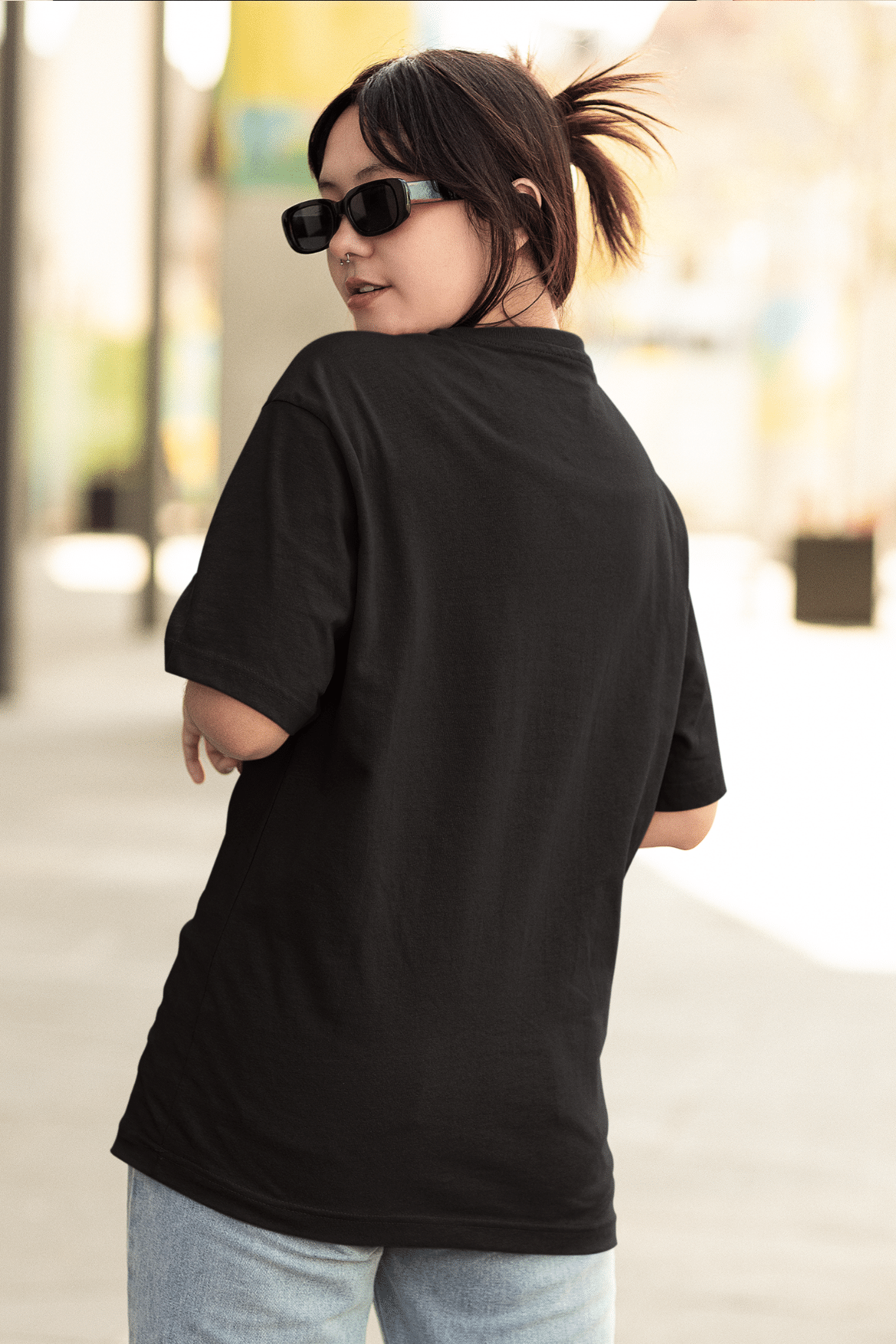 Women's Oversized T-shirt in Black - Travis Scott Astroworld