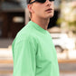 Men's Oversized T-shirt Solid Mint