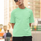 Men's Oversized T-shirt Solid Mint