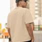 Beige Oversized Tshirt for Men