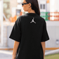 Black Oversized Tee Jordan Logo