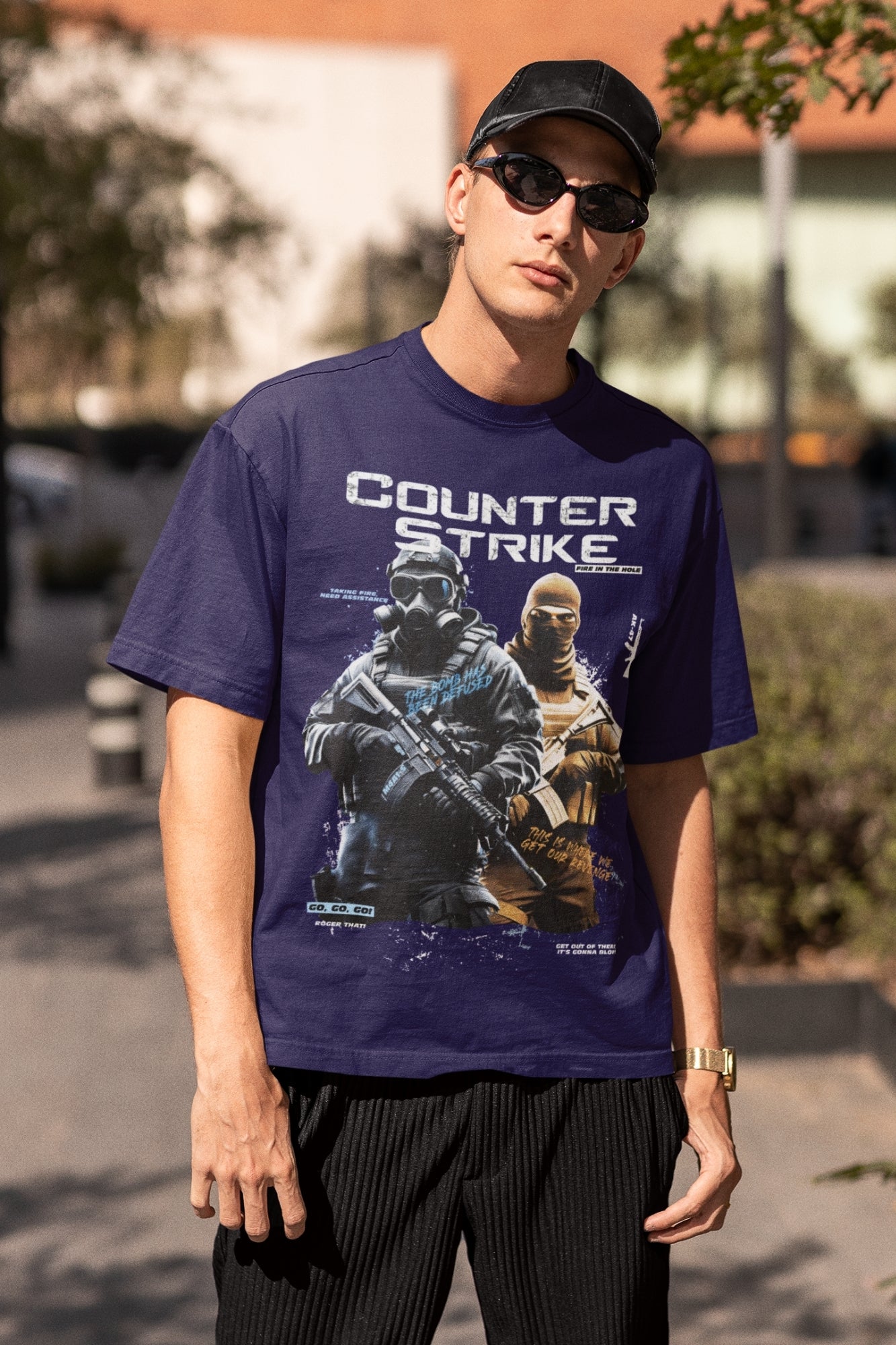Counter Strike Gaming Oversized Tshirt