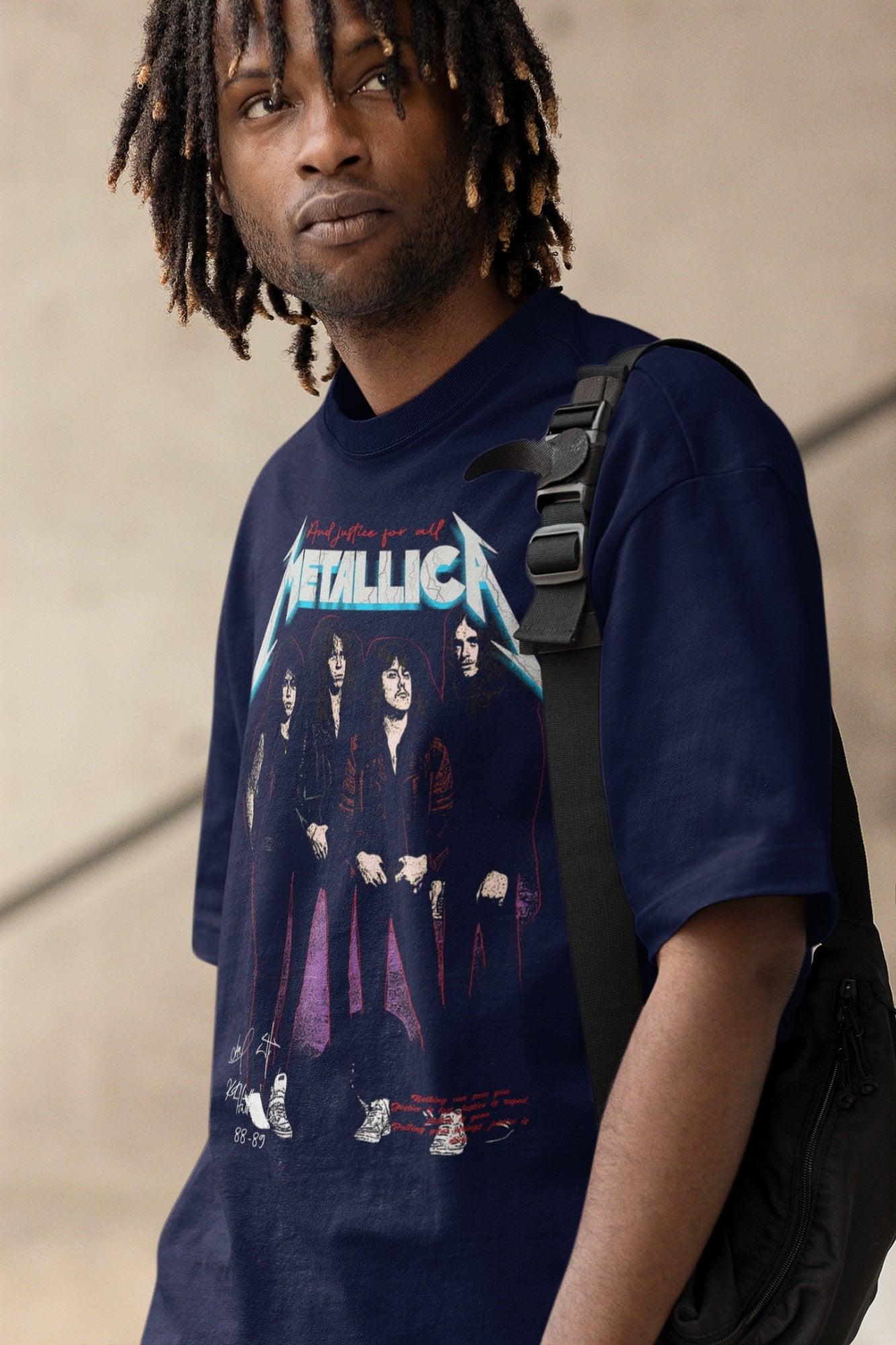 Dark Blue Oversized Tshirt