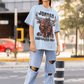 Light Blue Oversized Tee Jordan Legacy
