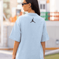 Light Blue Oversized Tee Jordan Logo