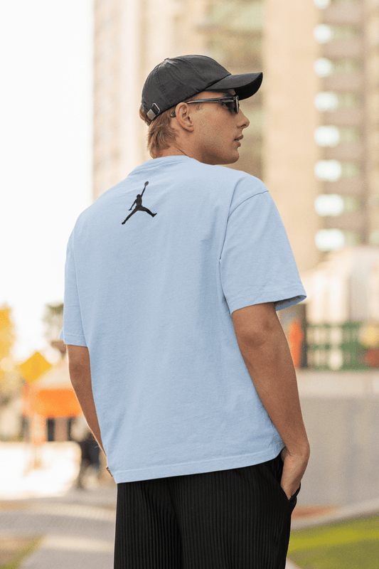 Light Blue Unisex Oversized Jordan Logo