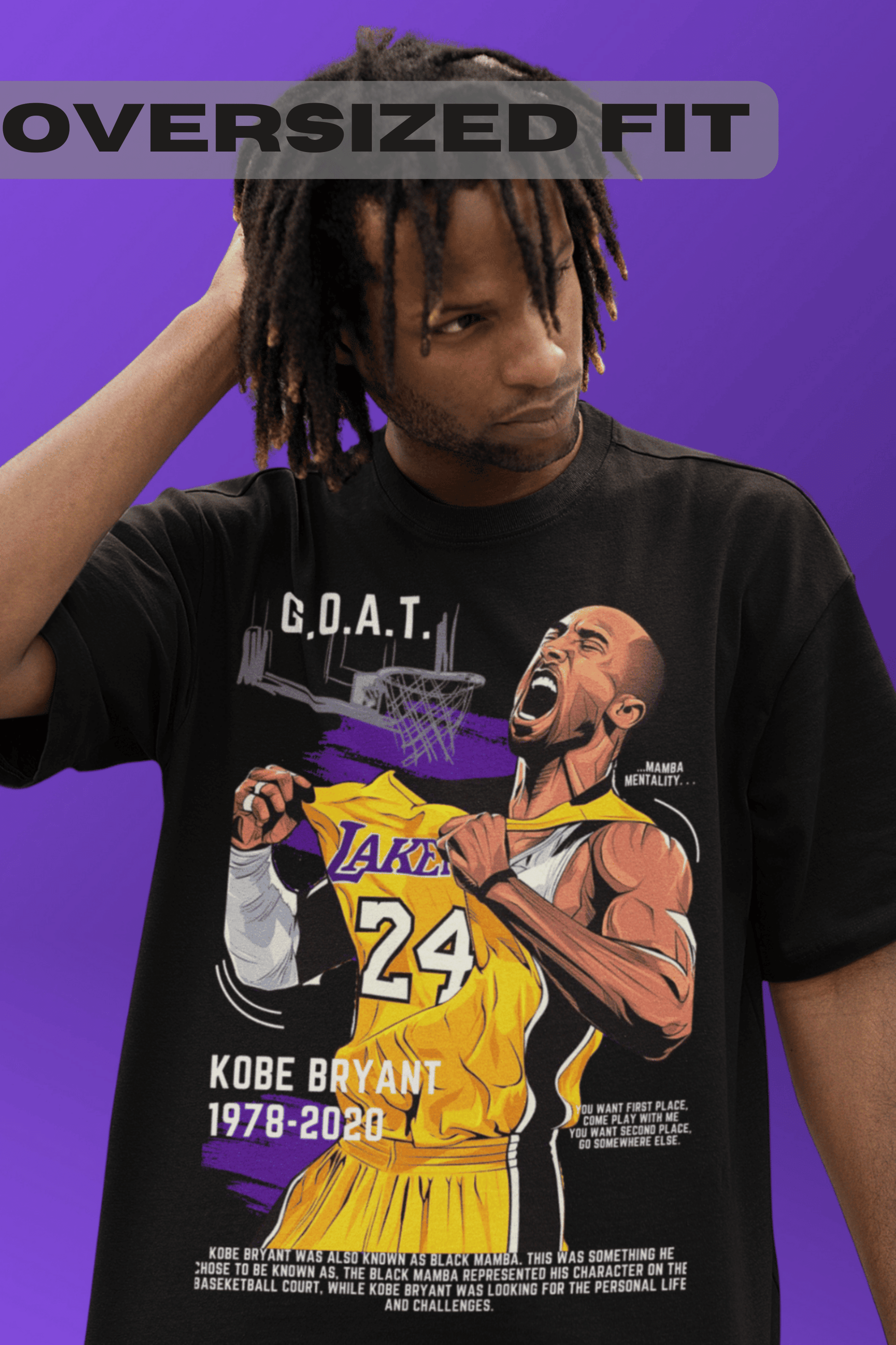 Men's T-shirt Kobe Bryant Lakers Black Mamba Top - Idolstore - Merchandise  And Collectibles