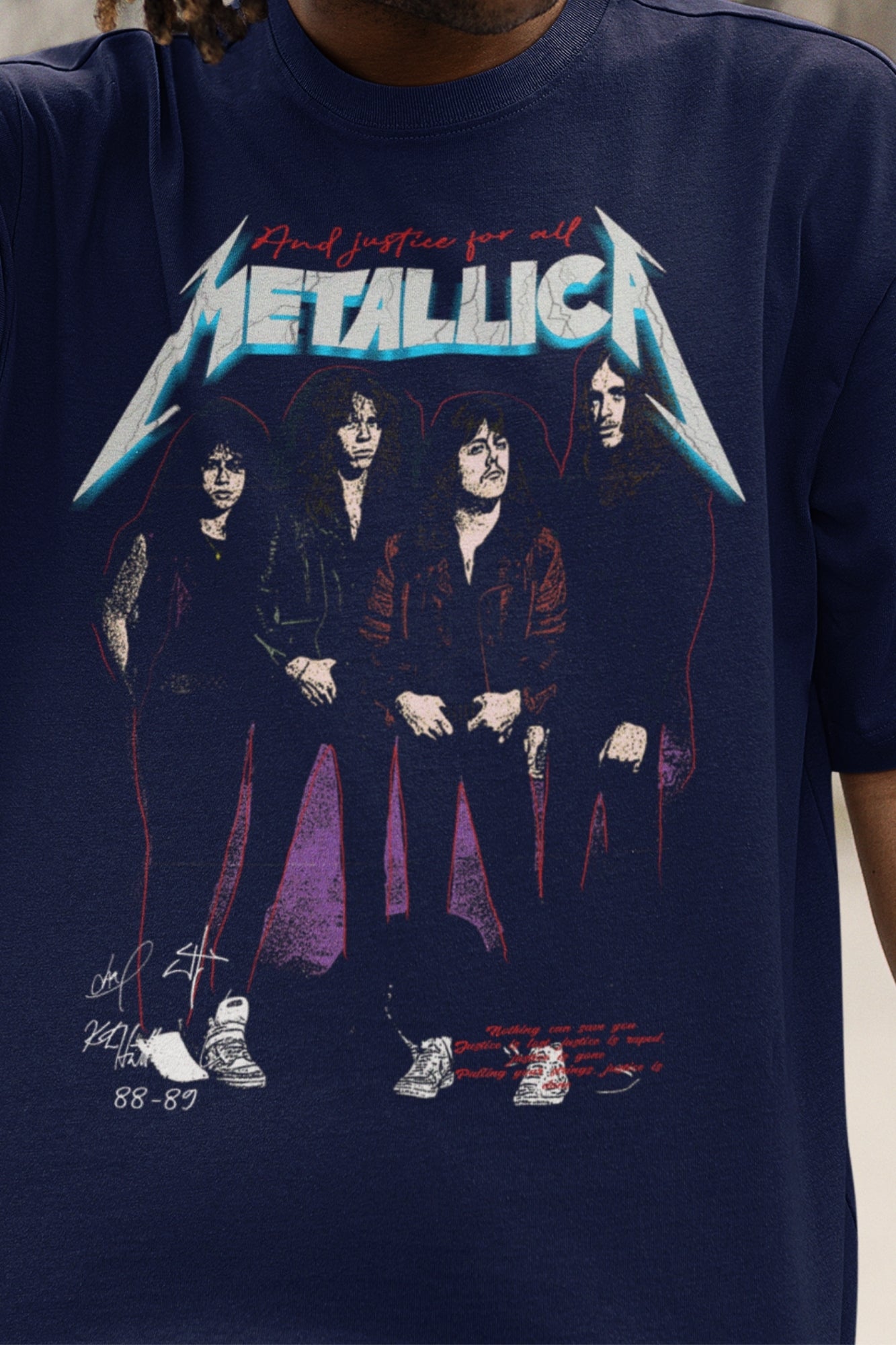 Metallica Rock Band print tshirt