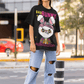 Women's Oversized T-shirt in Black - Bad Bunny